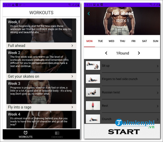 abs workout in 60 days