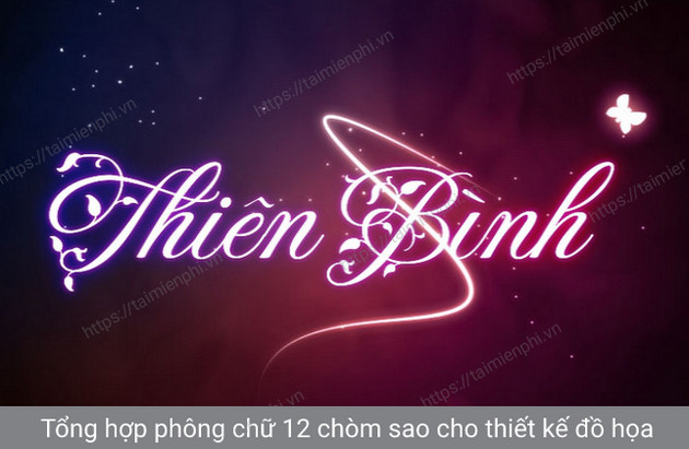 font 12 cung hoang dao