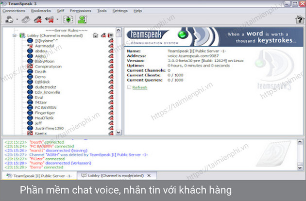 teamspeak client