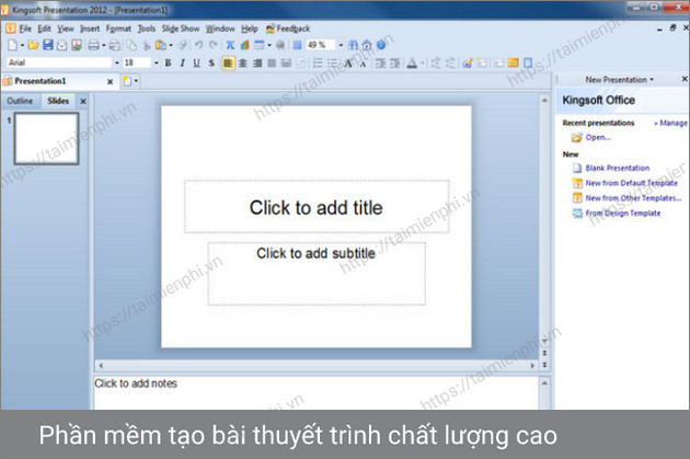 kingsoft presentation free