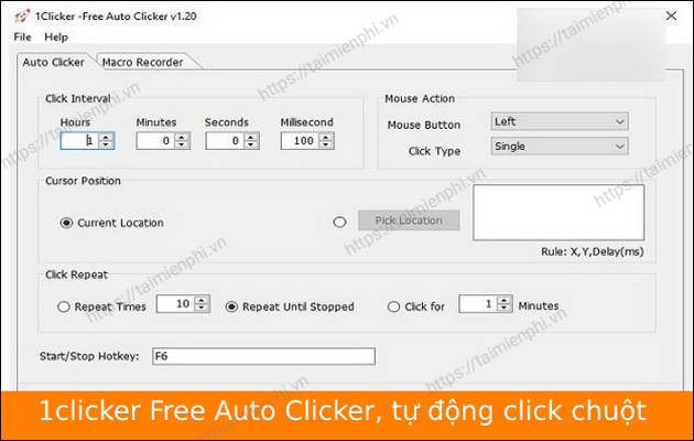 tai 1clicker free auto clicker