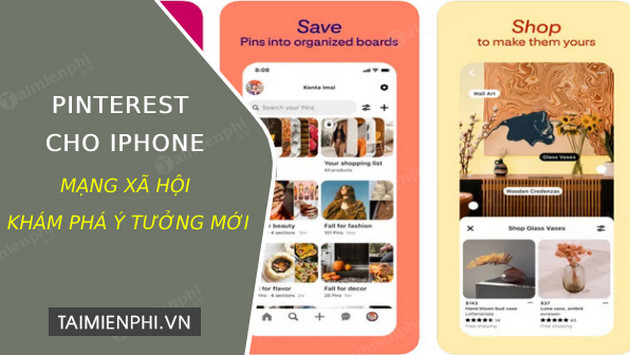 tai pinterest cho iphone