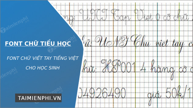 font chu tieu hoc