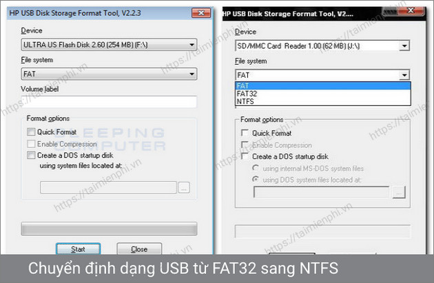 hp usb disk storage format tool