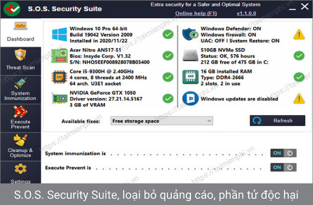 s o s security suite