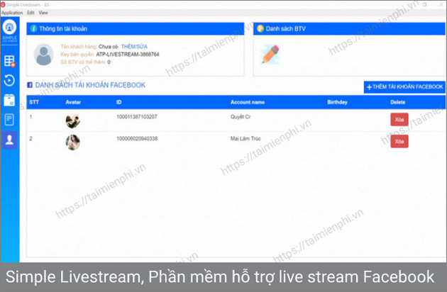tai simple livestream