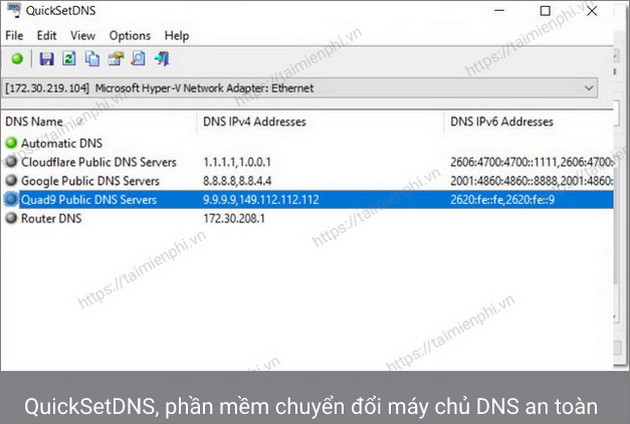quicksetdns