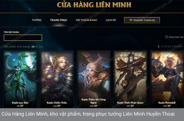 cua hang lien minh
