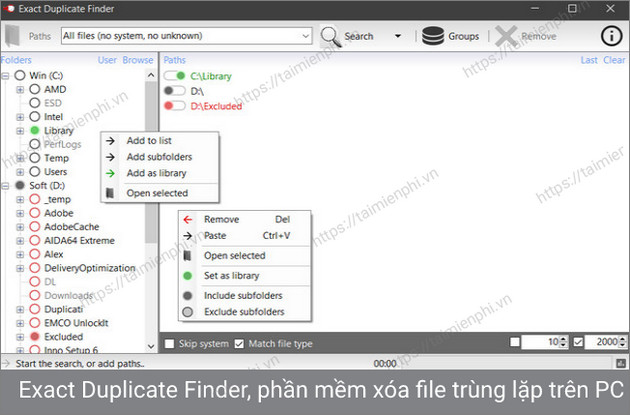 exact duplicate finder