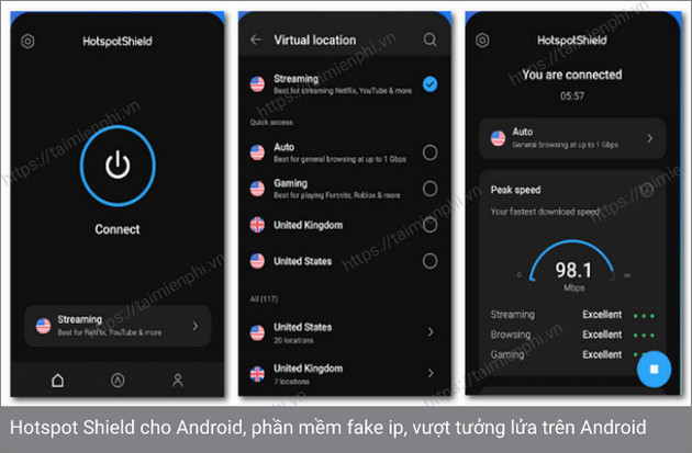 hotspot shield cho android