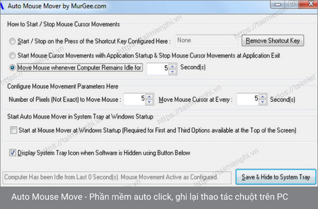 tai auto mouse move