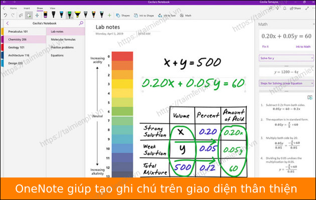 tai onenote