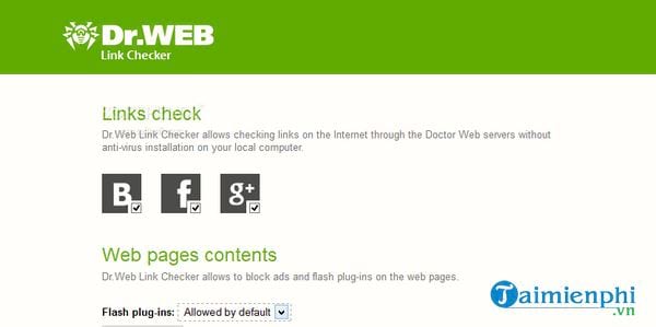 dr web linkchecker