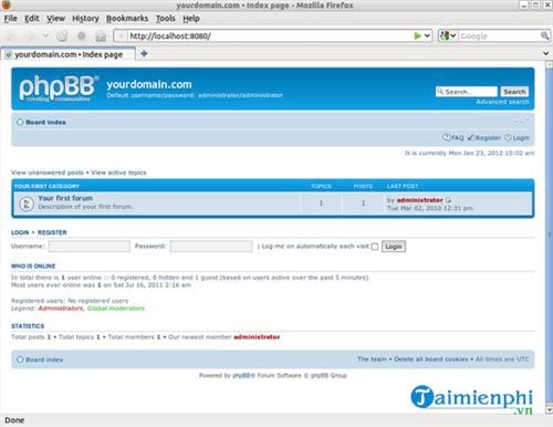 bitnami phpbb module