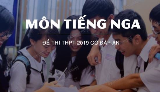 dap an mon tieng nga thpt nam 2019