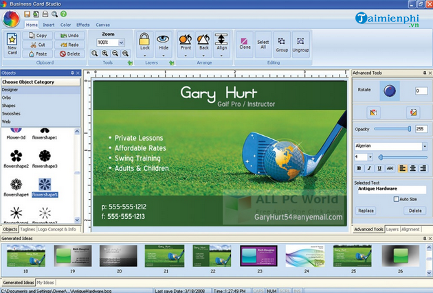 business card studio deluxe