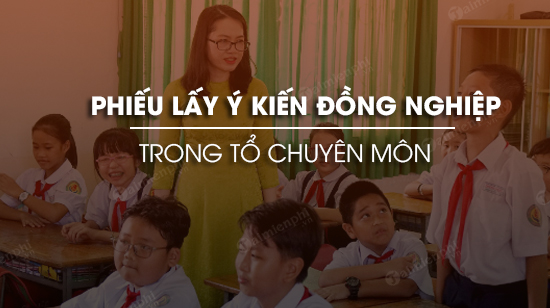 phieu lay y kien dong nghiep trong to chuyen mon