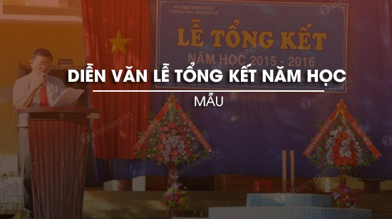 dien van tong ket nam hoc