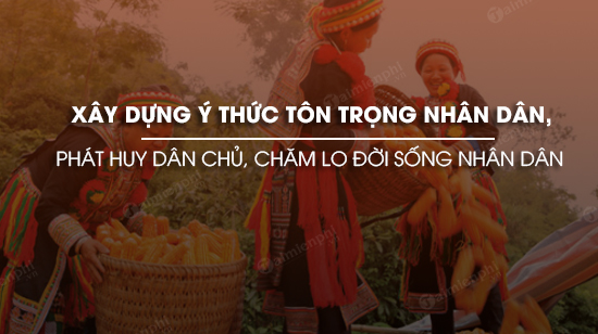 xay dung y thuc ton trong nhan dan phat huy dan chu cham lo doi song nhan dan