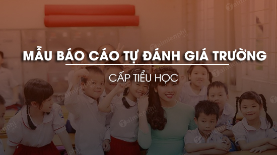 mau bao cao tu danh gia truong tieu hoc