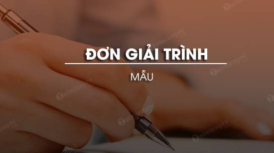 mau ban giai trinh
