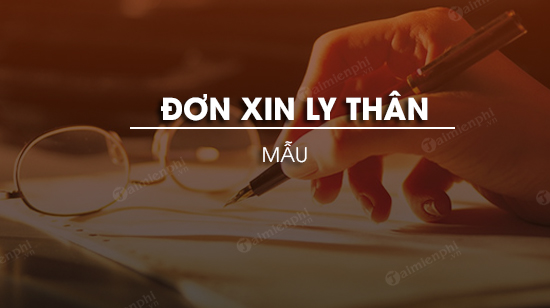 mau don xin ly than