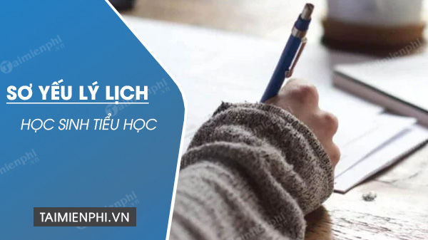 mau so yeu ly lich hoc sinh tieu hoc