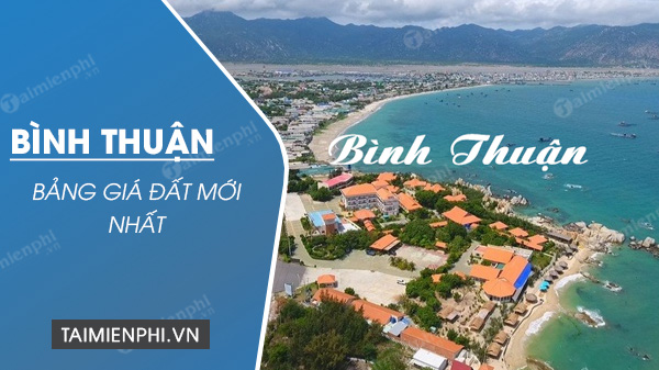 bang gia dat tinh binh thuan