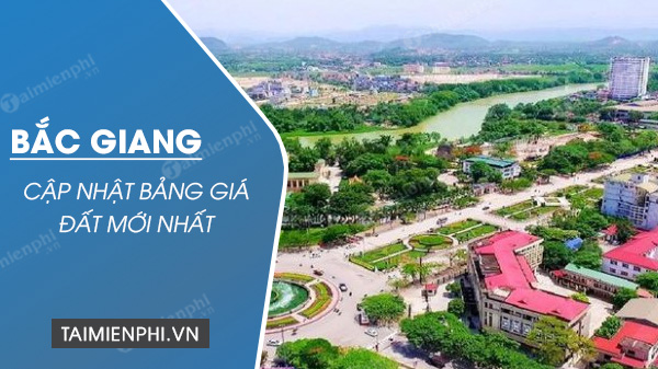 bang gia dat tinh bac giang