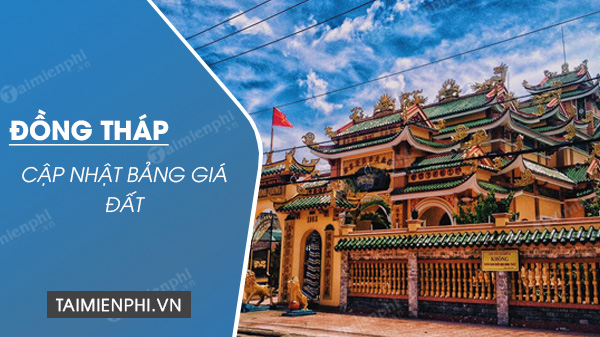 bang gia dat tinh dong thap