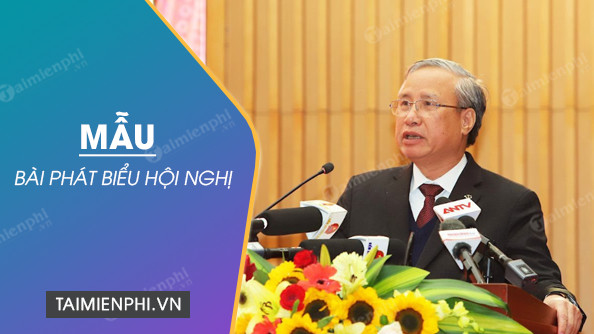 mau bai phat bieu
