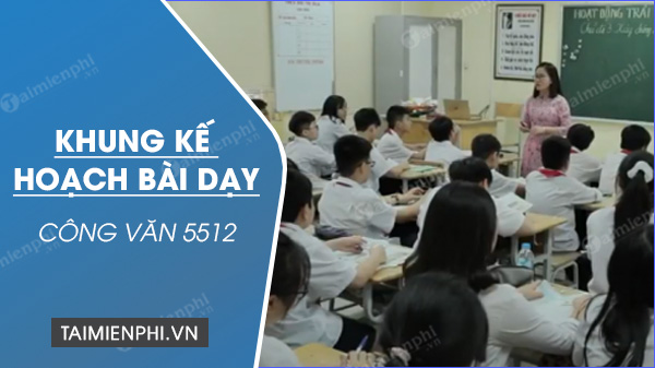 khung ke hoach bai day