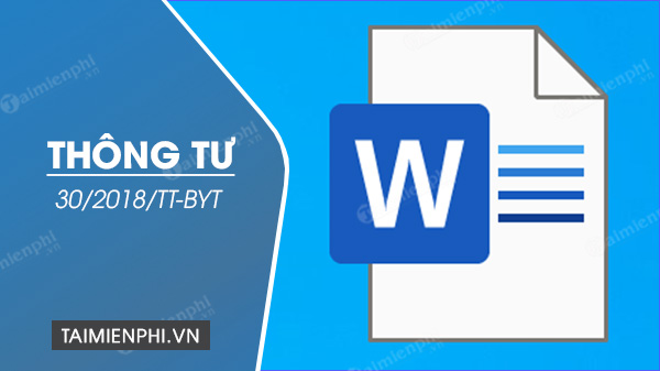 thong tu 30 2018 tt byt