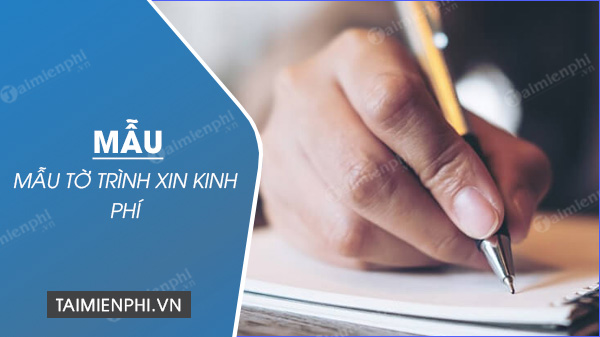 to trinh xin kinh phi