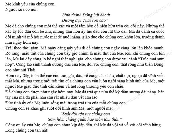 Mau bai dieu van cu ba 90 tuoi hay nhat