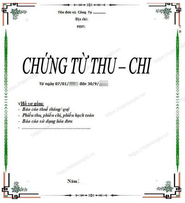 Tai mau bia so sach ke toan Word