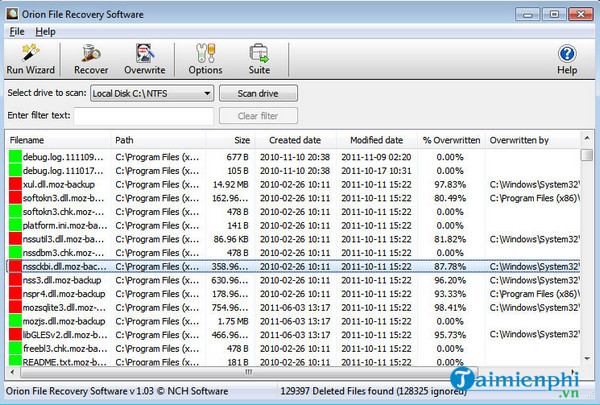 orion file recovery software