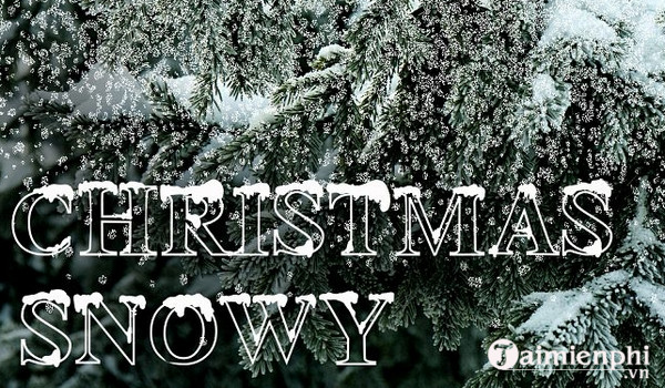 font christmas snowy