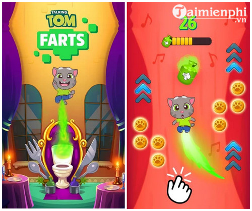 talking tom farts