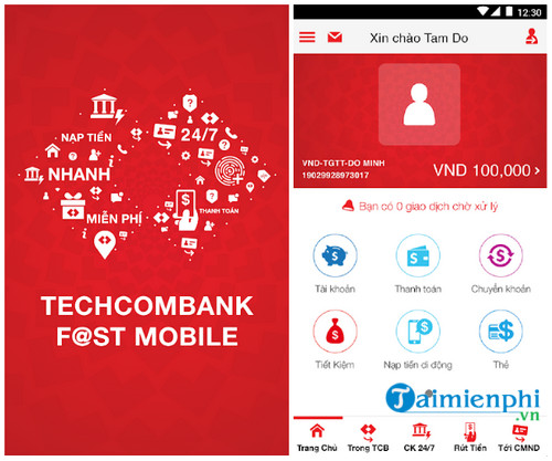 tải Techcombank