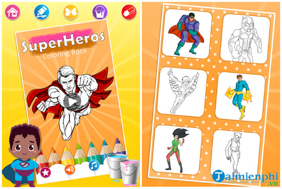 superhero coloring pages