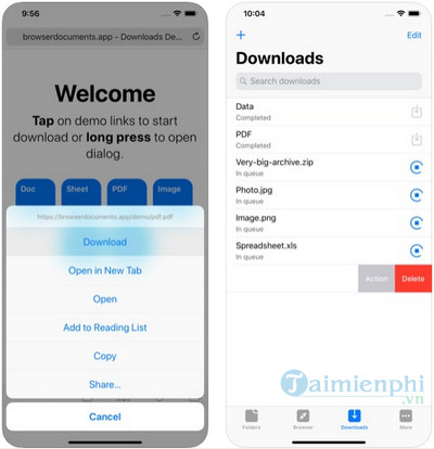 browser and documents manager