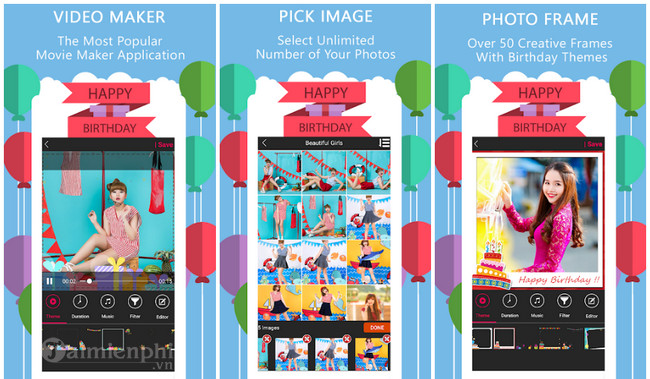 happy birthday video maker