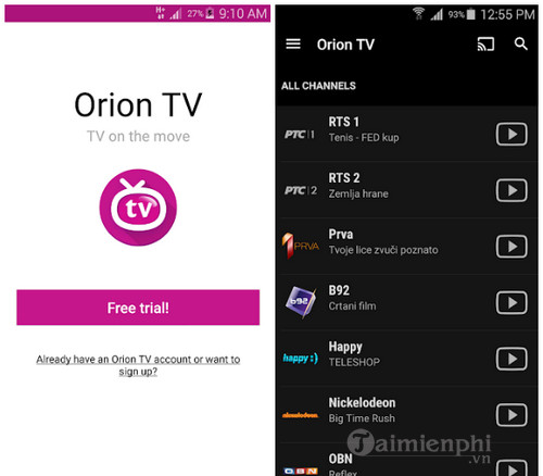 orion tv