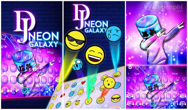 dj purple galaxy keyboard