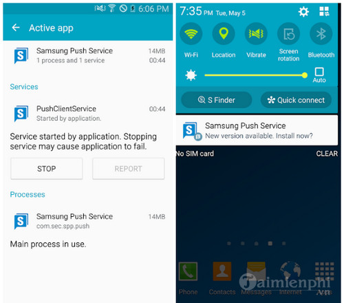samsung push service
