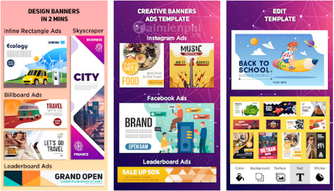 banner maker photo and text