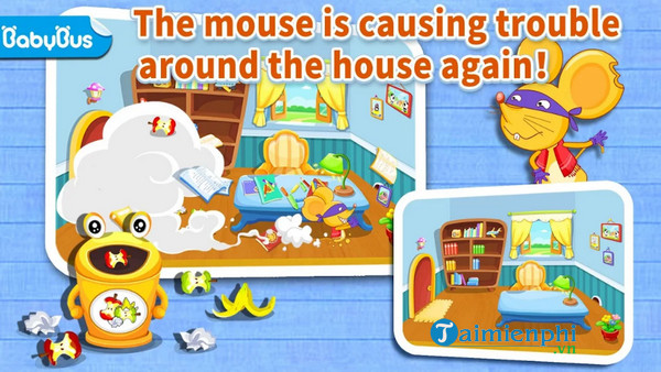 baby panda gets organized