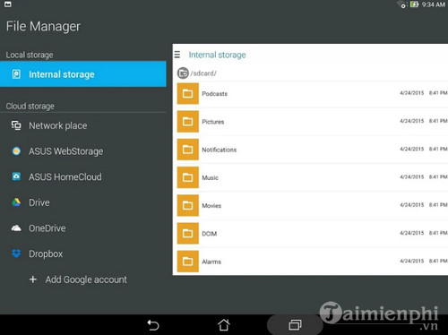 file manager asustek
