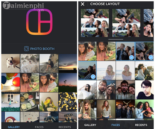layout from instagram